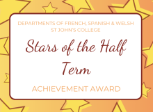 Language Stars of the  Half-Term - Lent 2025